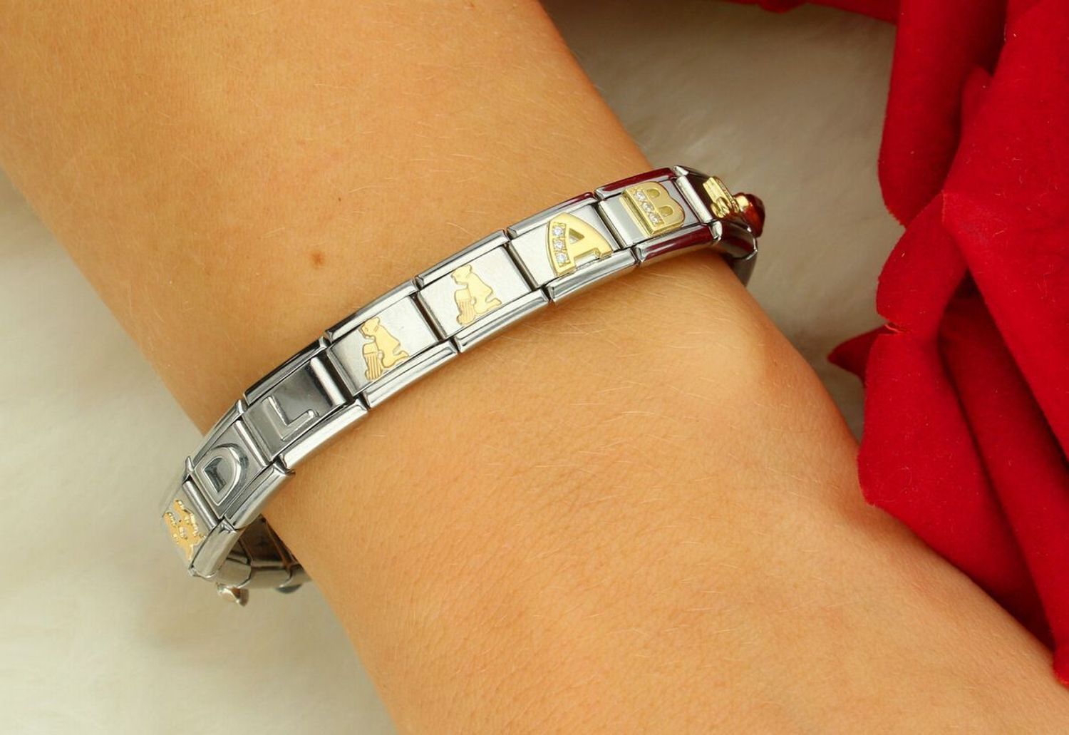 Nomination - Link 18K zawieszka złoto 'Litera B z cyrkonią' 030301 02 biżuteria nomination nomination zawieszki nomination baza.jpg